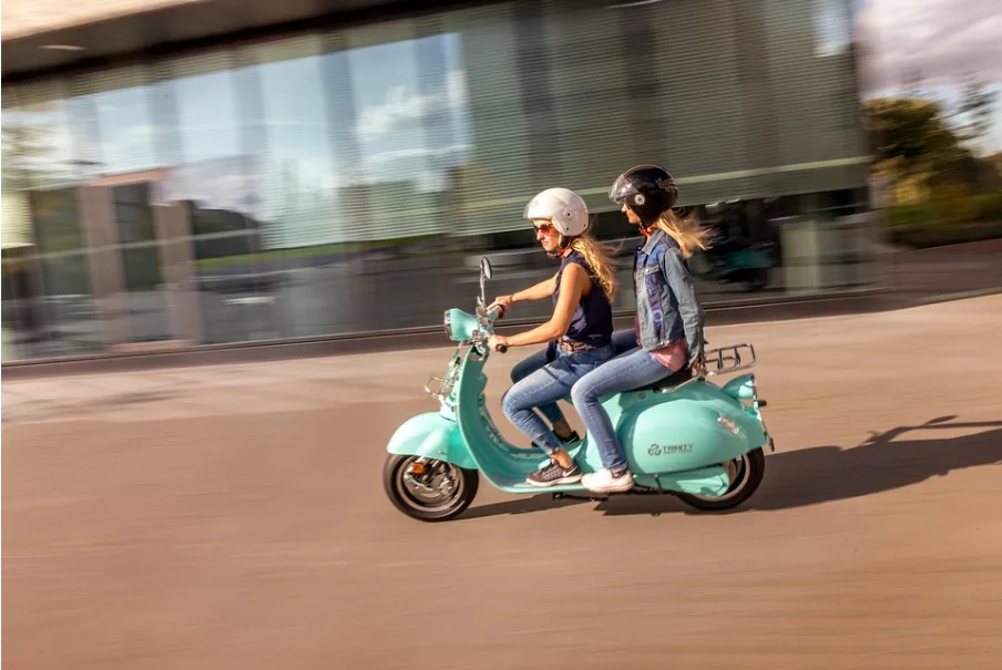 Retro lightweight electric scooter for personal transportation