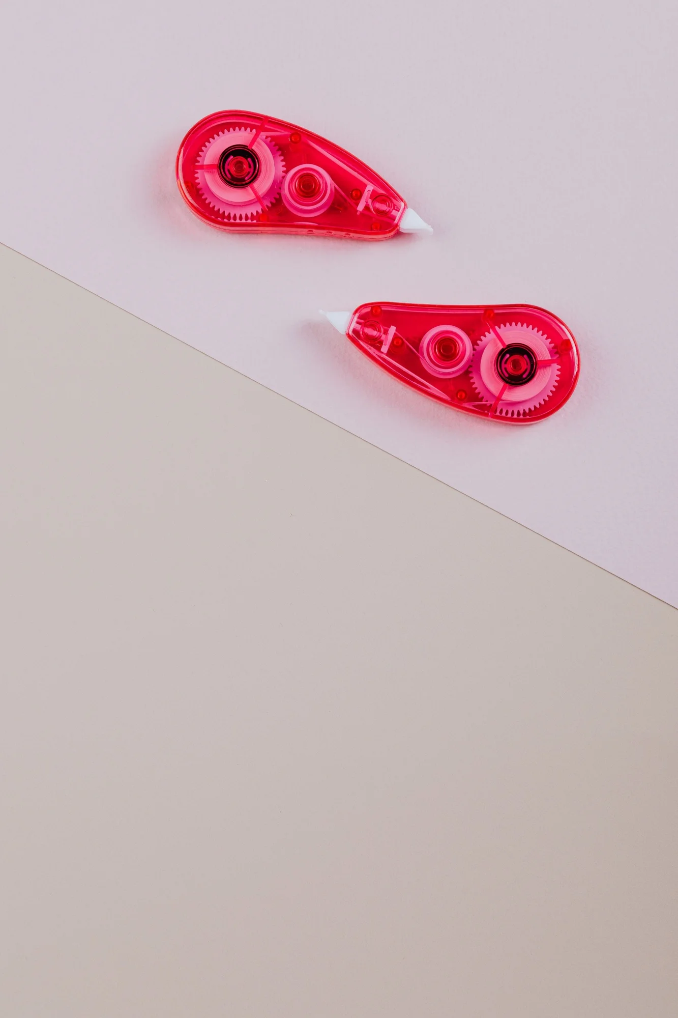 Transparent Red Correction Tape