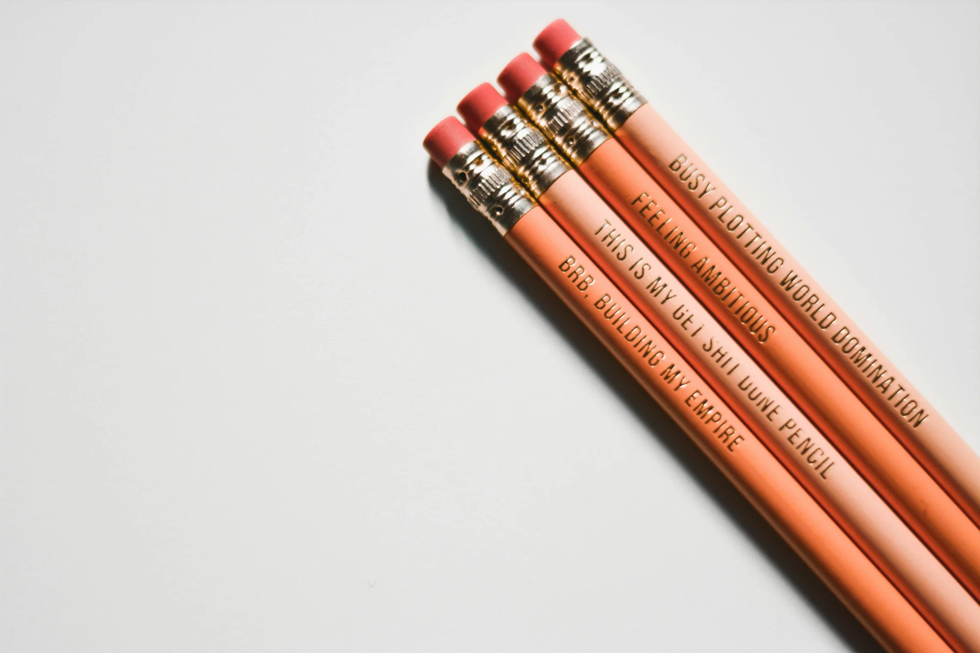 Creative text pencil set (4 Pack)