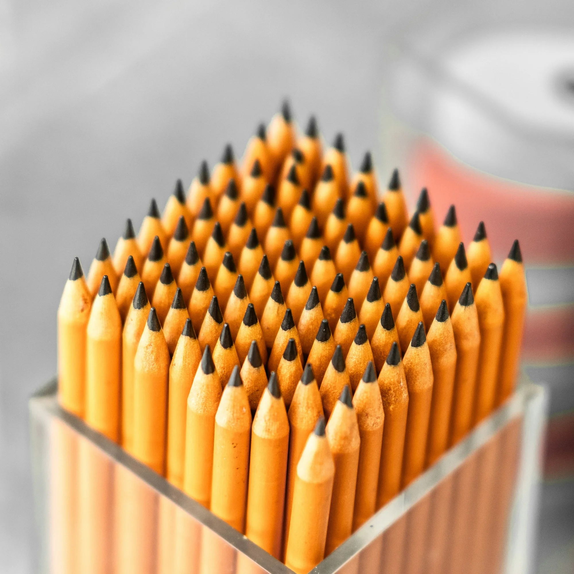 Wooden hexagonal pencil for student examination